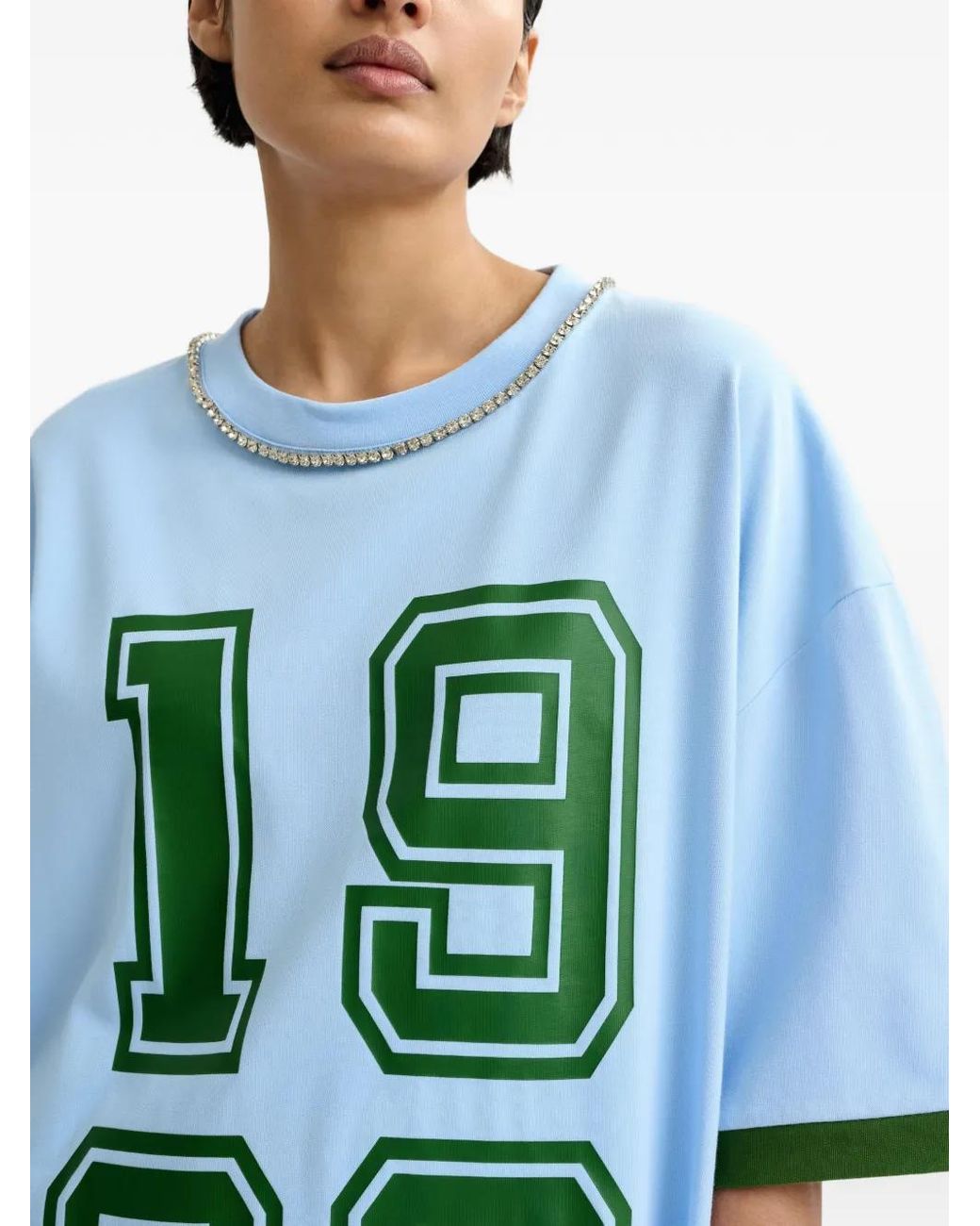 Abito Modello T-Shirt Jistrass di Essentiel Antwerp in Blue