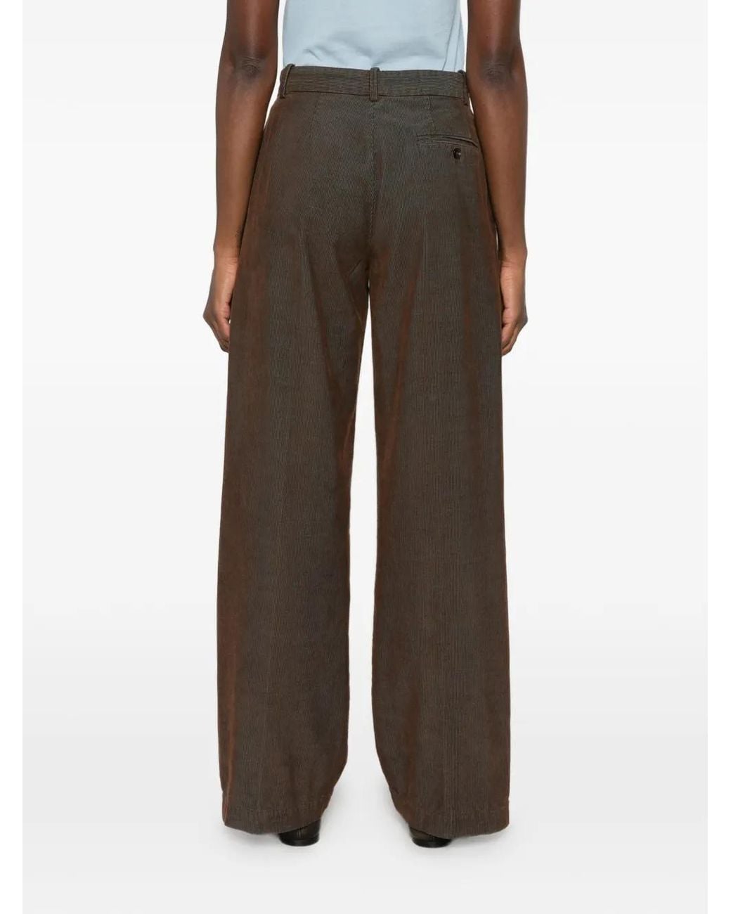 Circolo 1901 White Corduroy Palazzo Pants