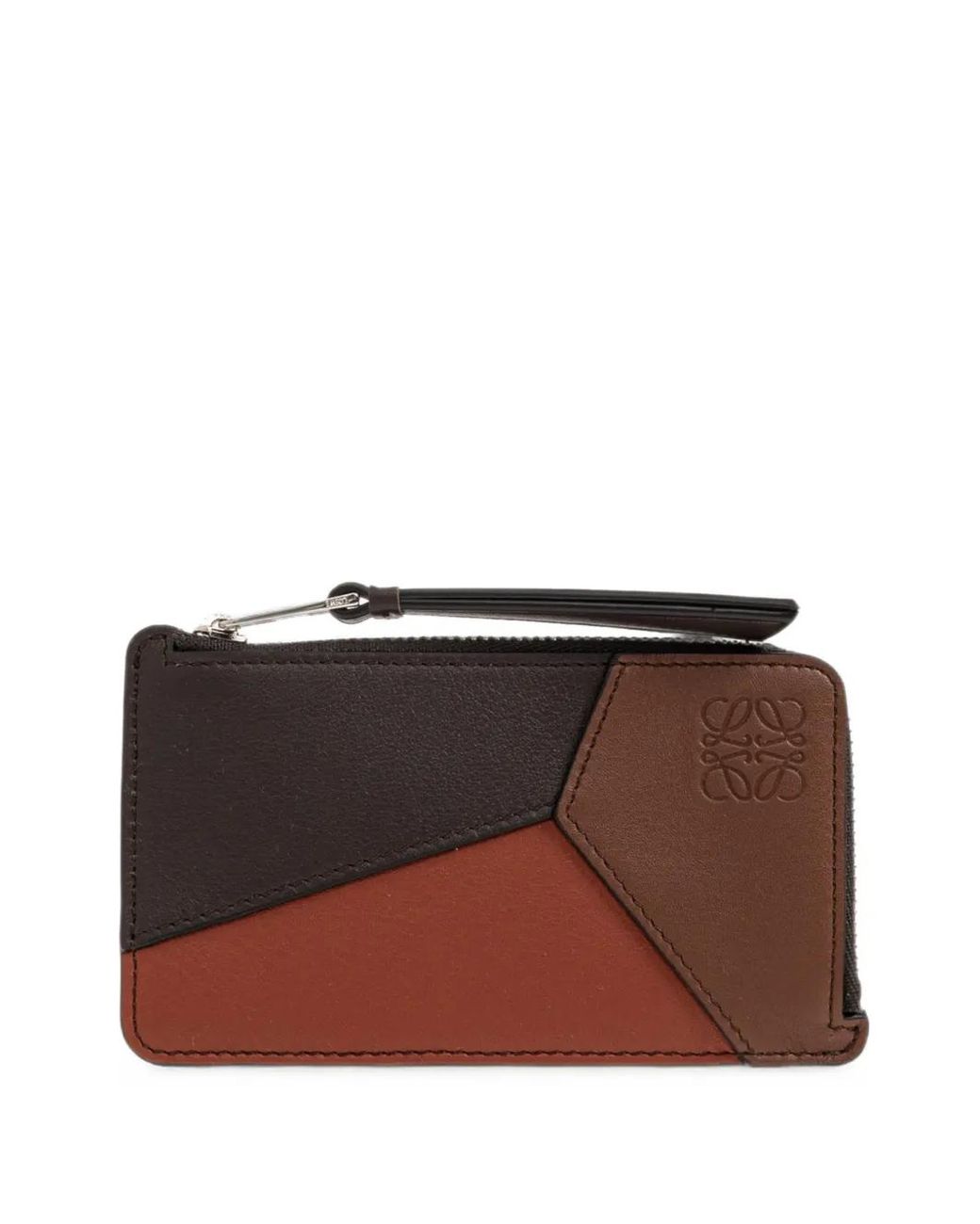 Loewe Brown Puzzle Leather Cardholder for men