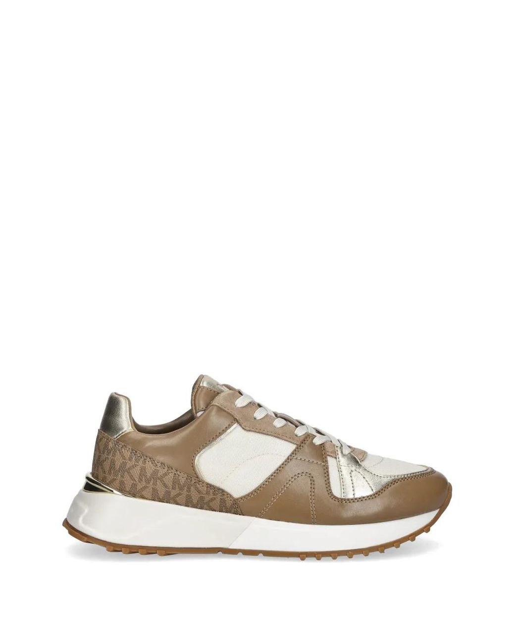 MICHAEL Michael Kors White Jaime Logo-Print Sneakers