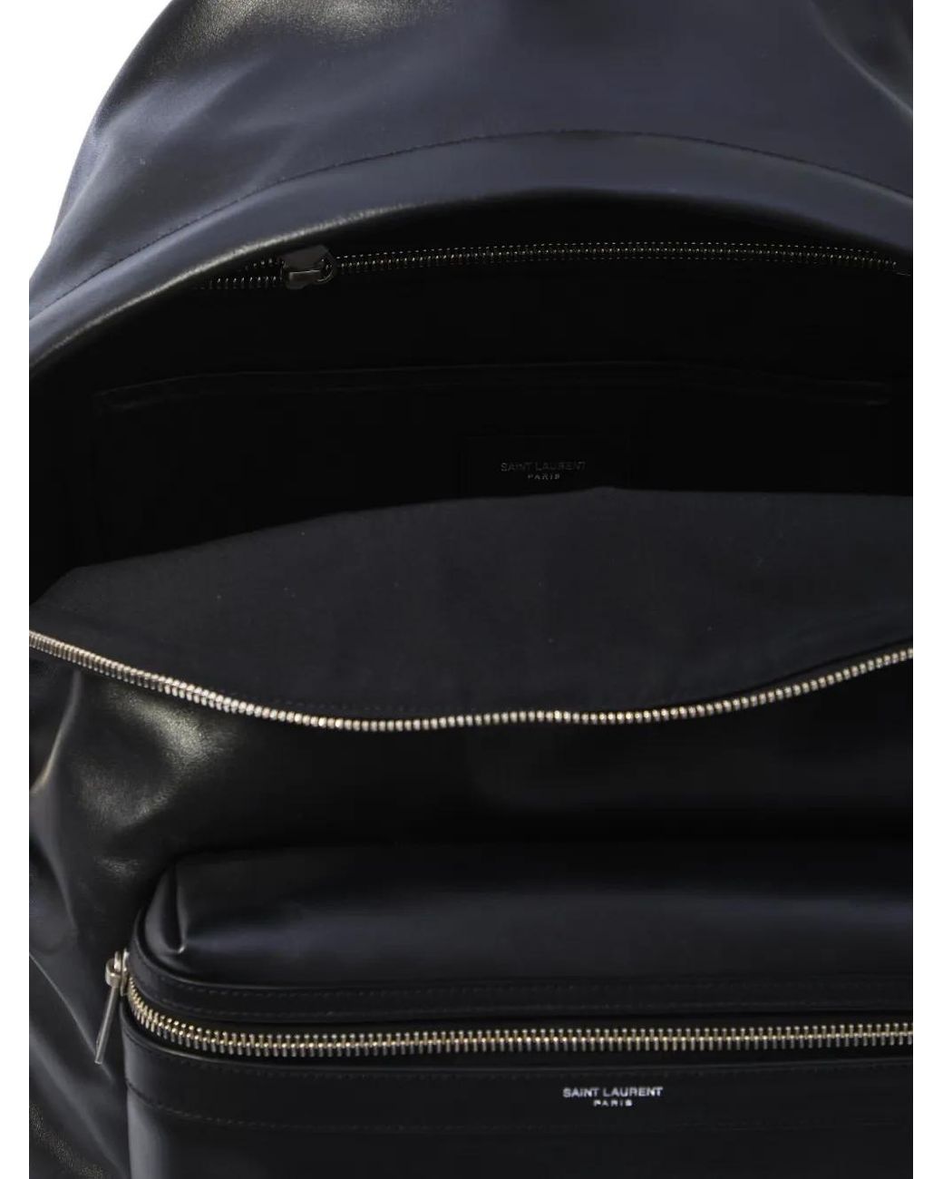 Saint Laurent Black City Backpack Bags for men