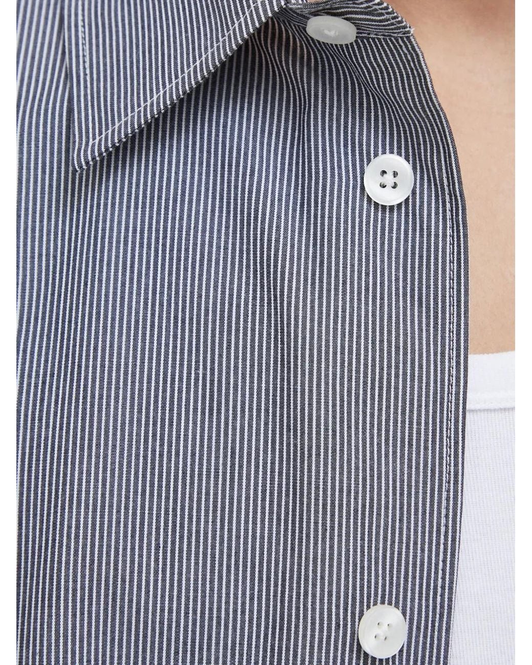 Camicia A Righe Damon di Samsøe & Samsøe in Blue da Uomo