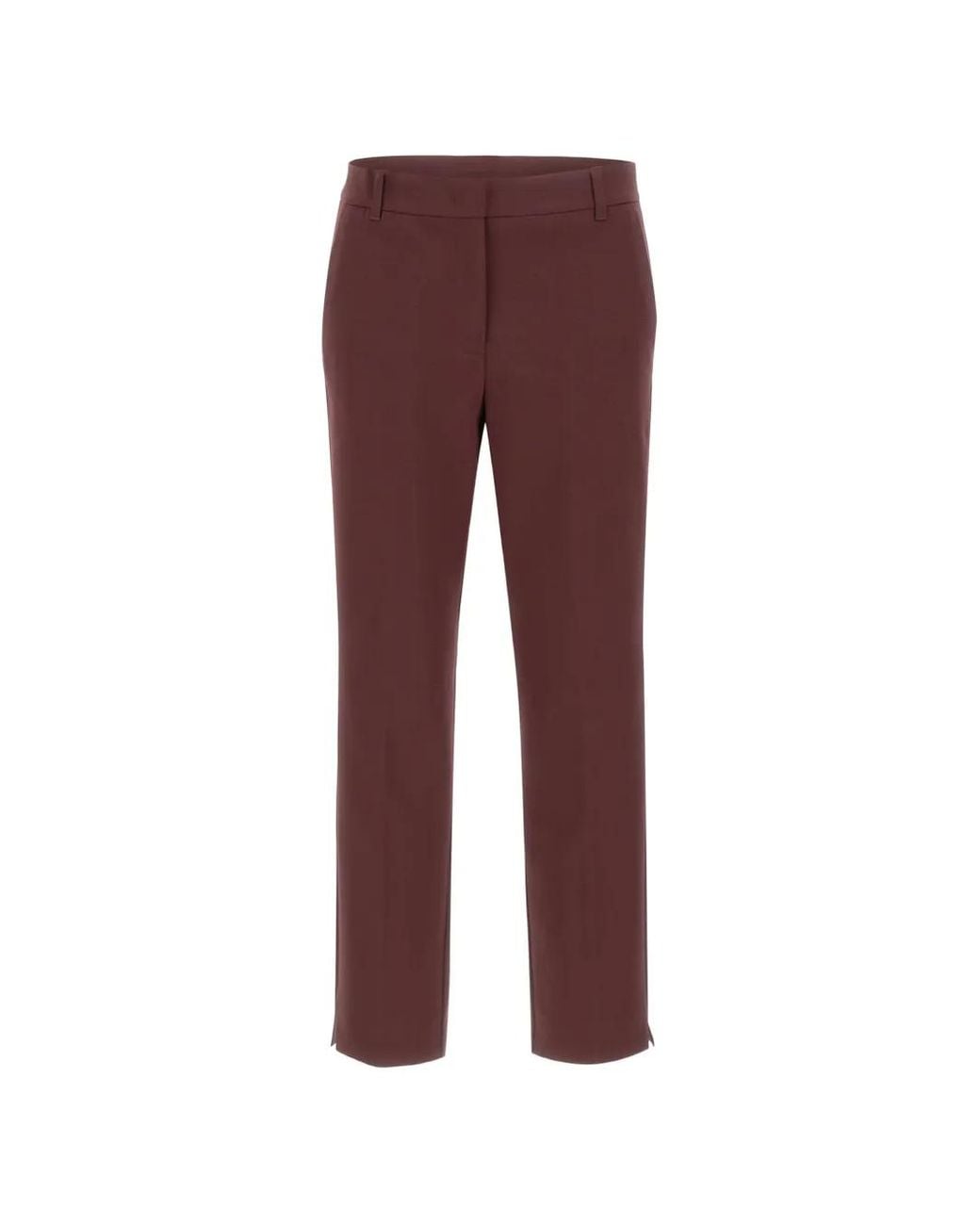 Marella Purple Side-Slit Trousers