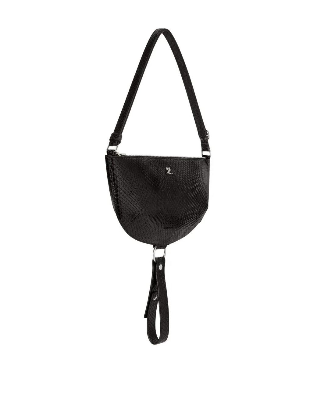 Courreges Black Holy Eclipse Viper Bag
