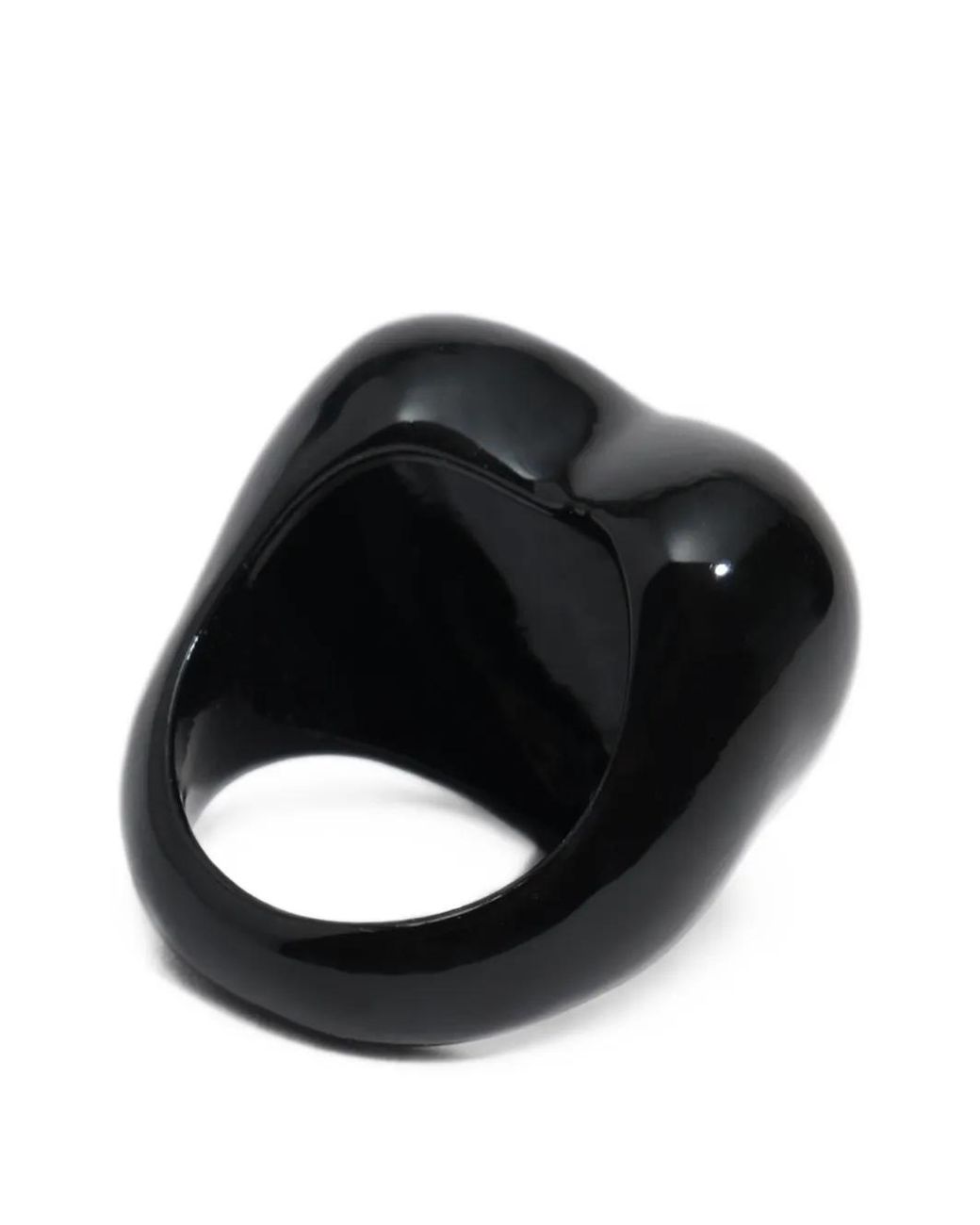 Bimba Y Lola Black Enamel Heart Ring