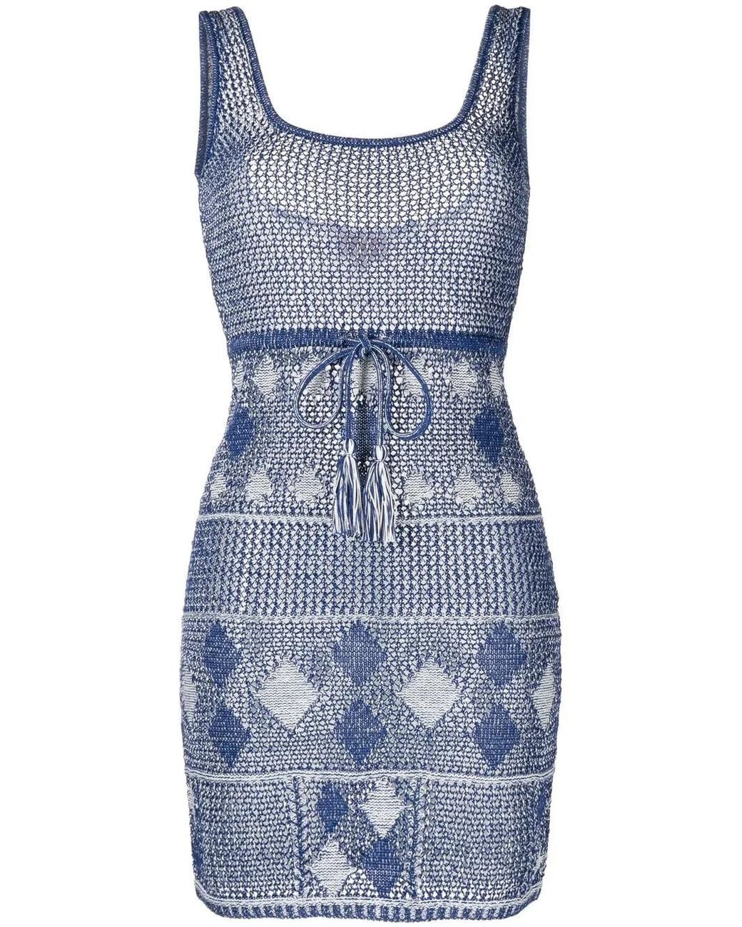 Solid & Striped Blue The Kimberly Knitted Dress