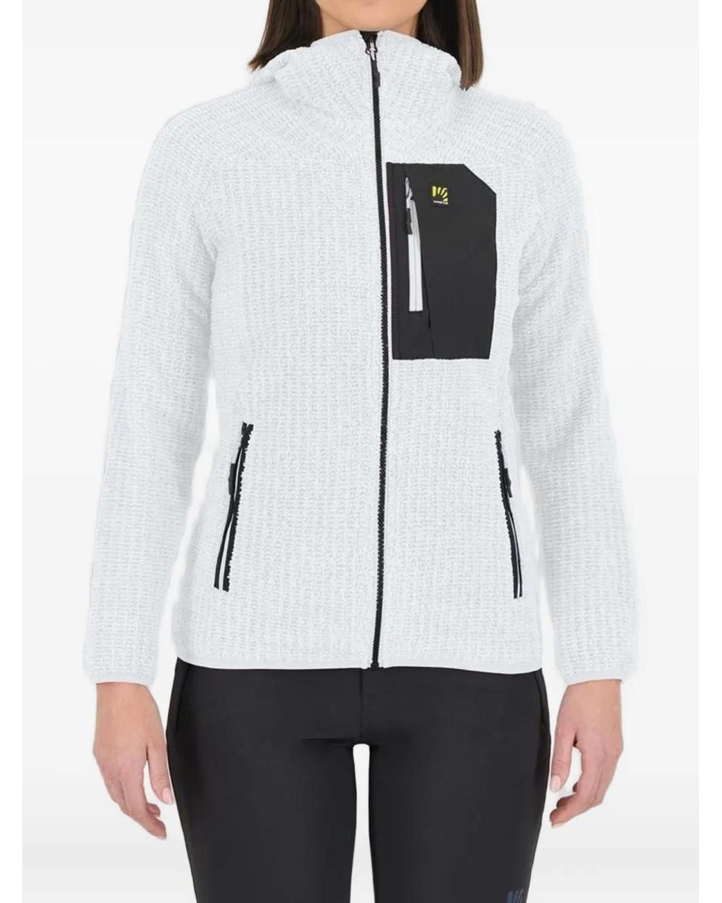 Pull Zippé À Capuche Karpos en coloris White