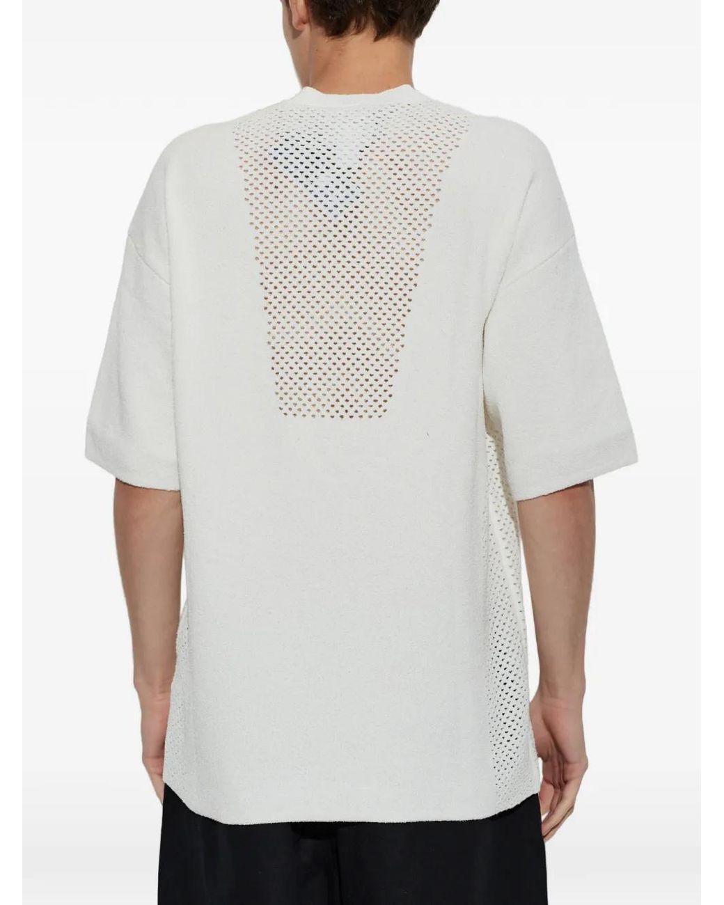 Adidas White X Arte Antwerp Perforated-Logo T-Shirt for men
