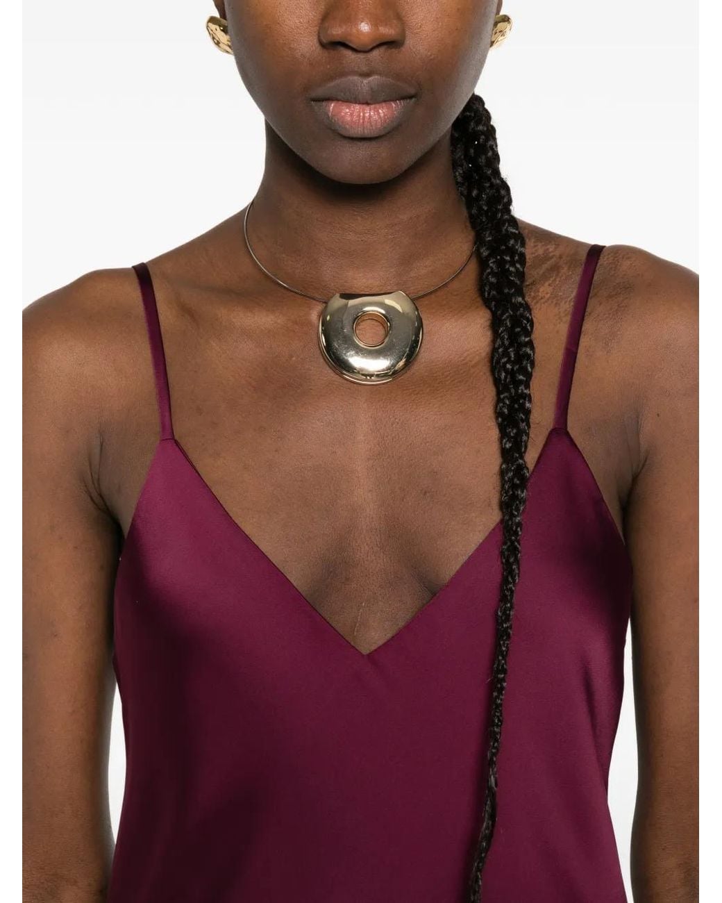 Norma Kamali Purple Slip Dress