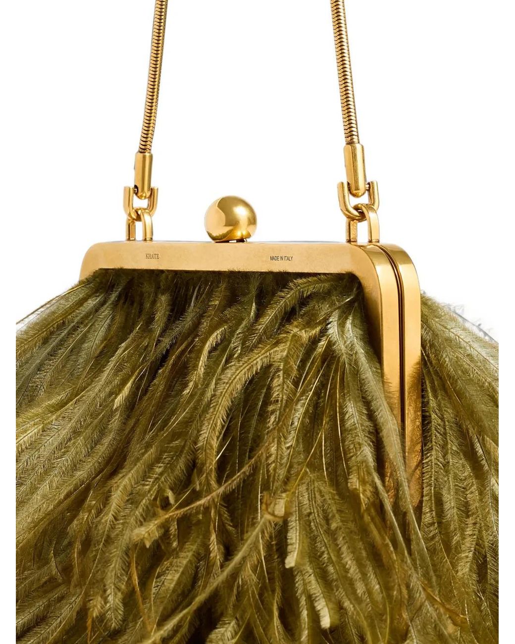 Khaite Metallic Lilith Chain Evening Bag