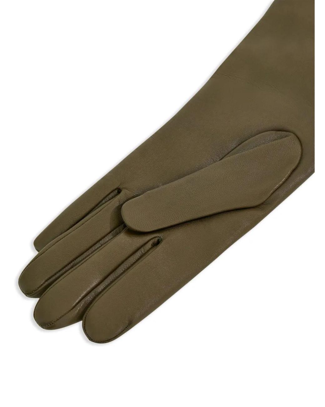 Ferragamo Green Cashmere Lining Gloves