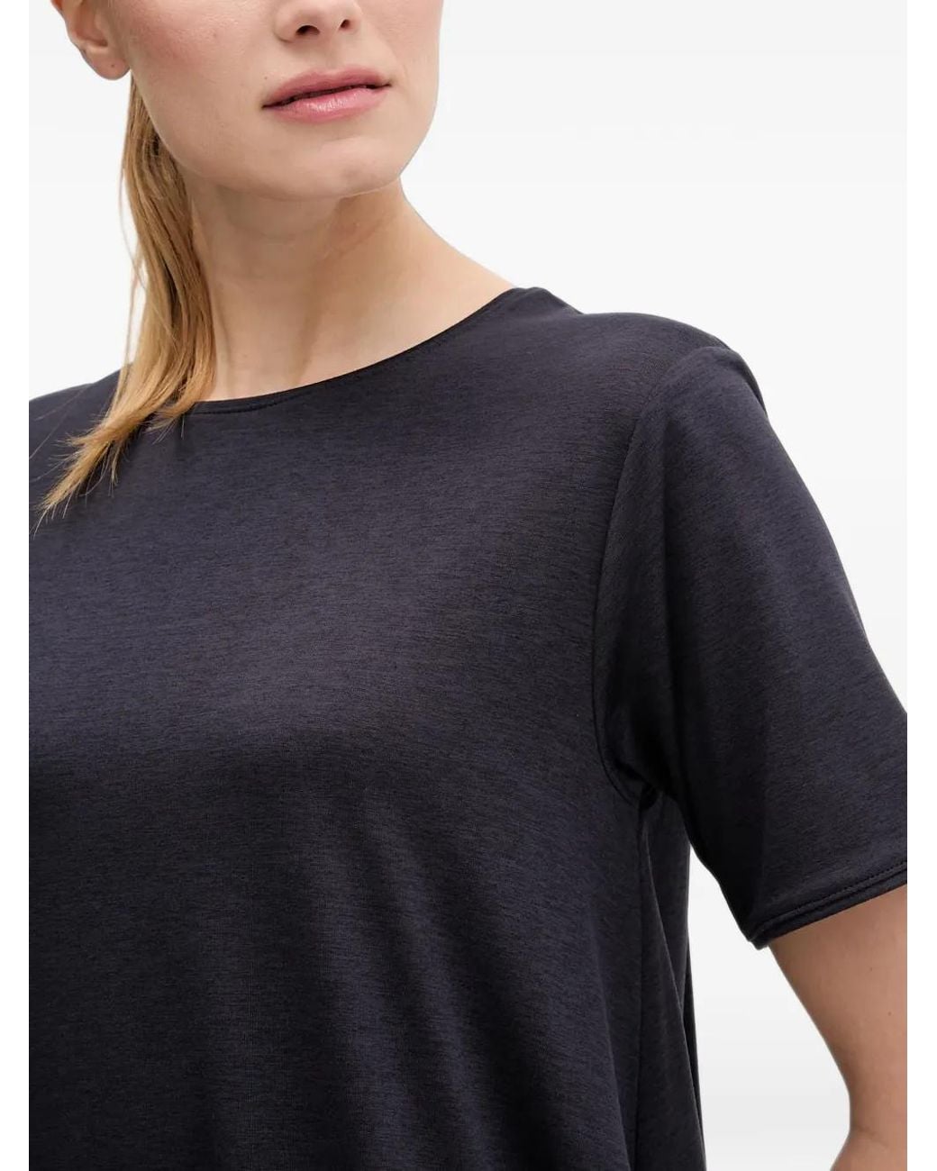 Jack Wolfskin Black Travel Short-Sleeve Mini Dress