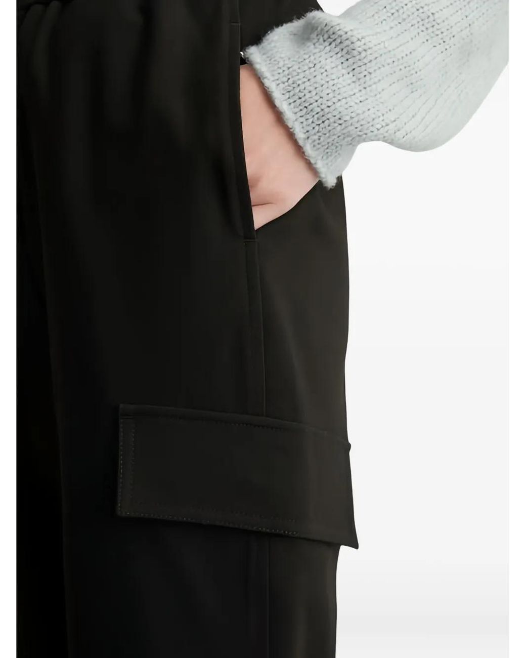 Marc O' Polo Black Elasticated-Waist Trousers