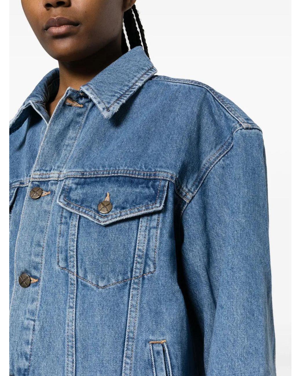 Ksubi Blue Heritage Denim Trucker Jacket