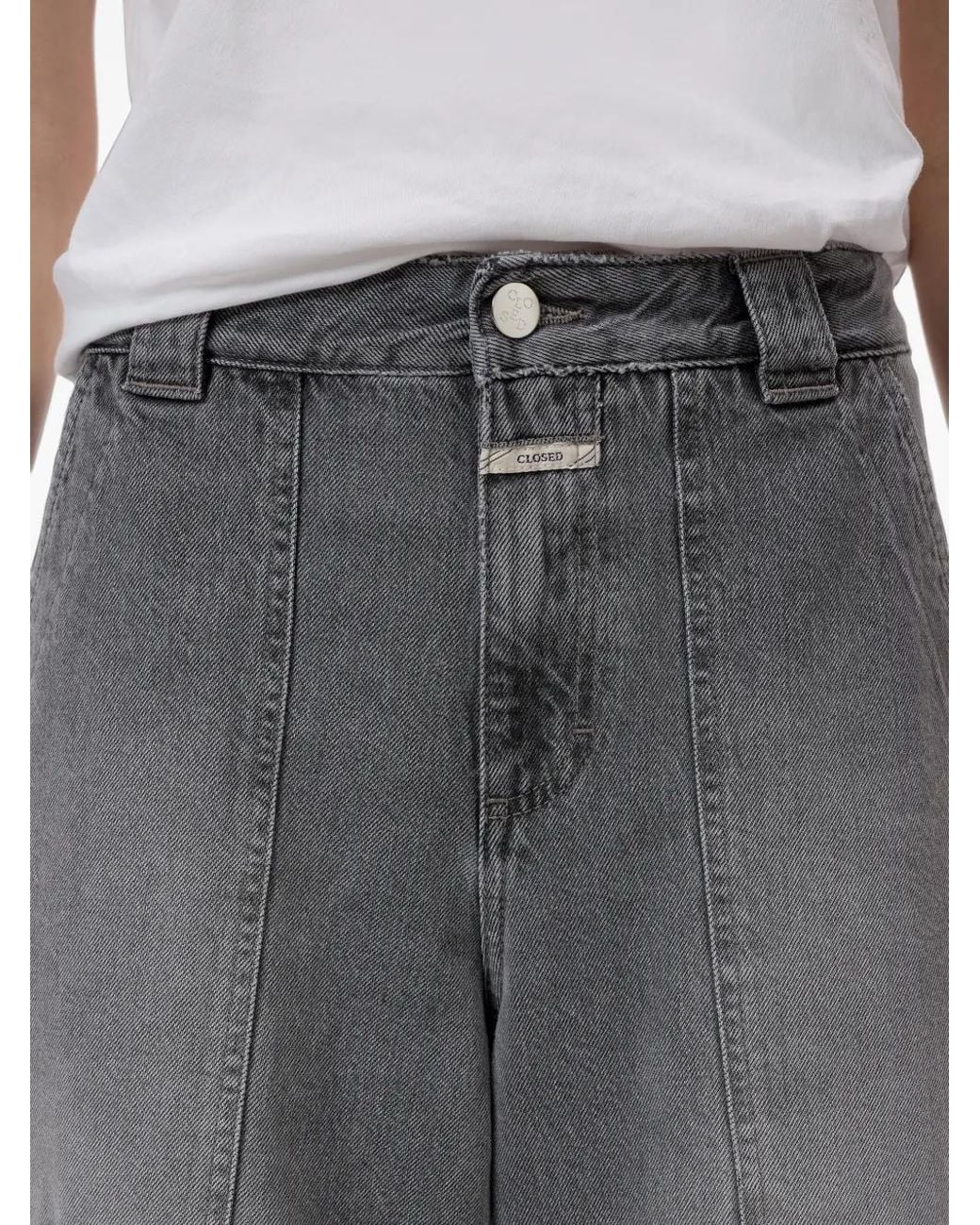 Closed Gray Rhannon Barrel-Leg Jeans