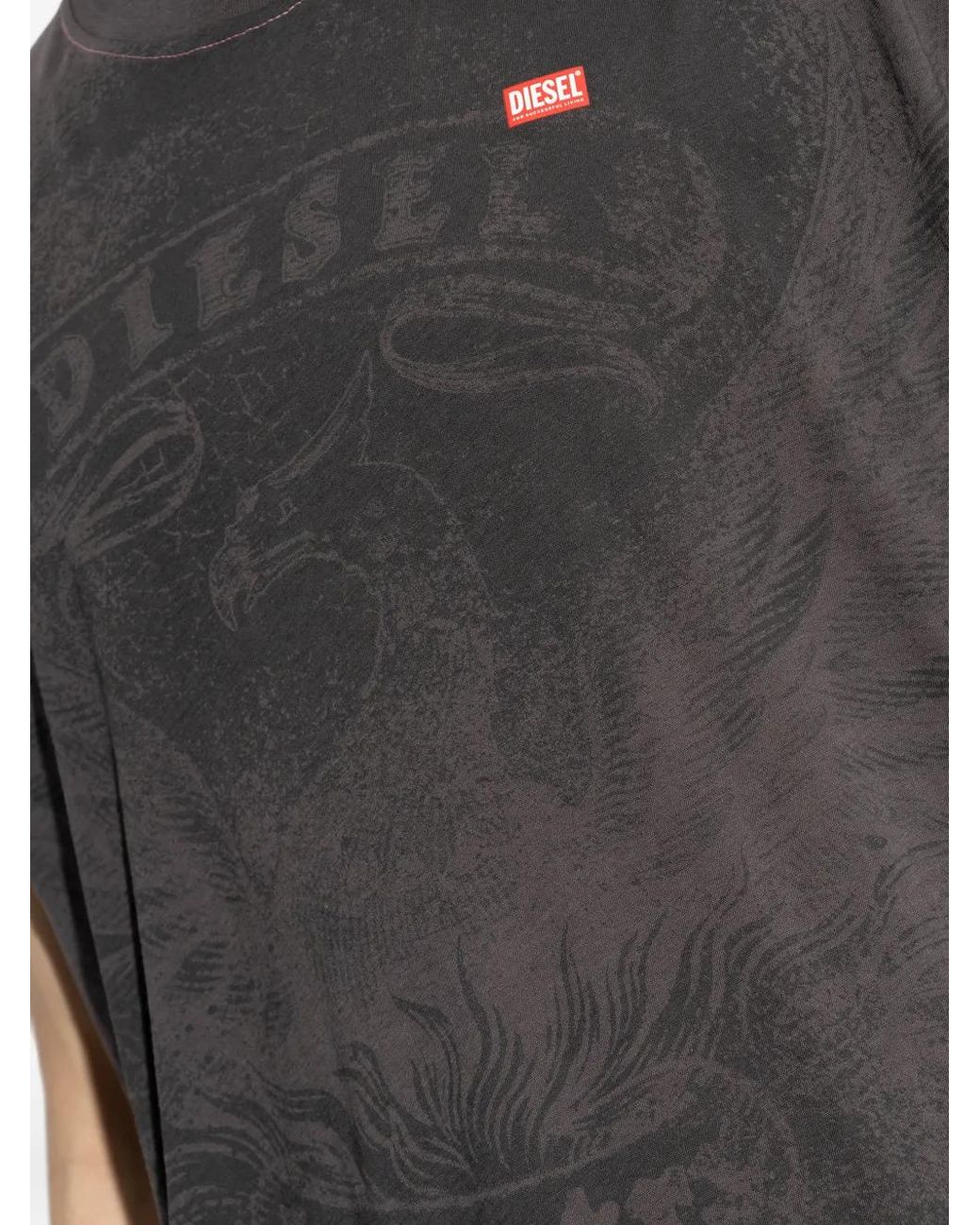 DIESEL Gray Sleeveless Top for men