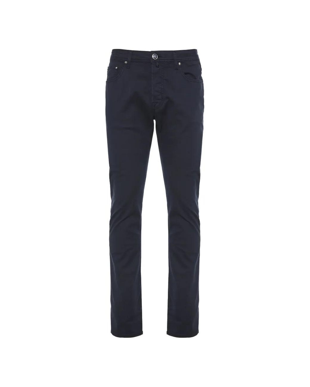 Jacob Cohen Blue Bard Logo-Patch Trousers for men