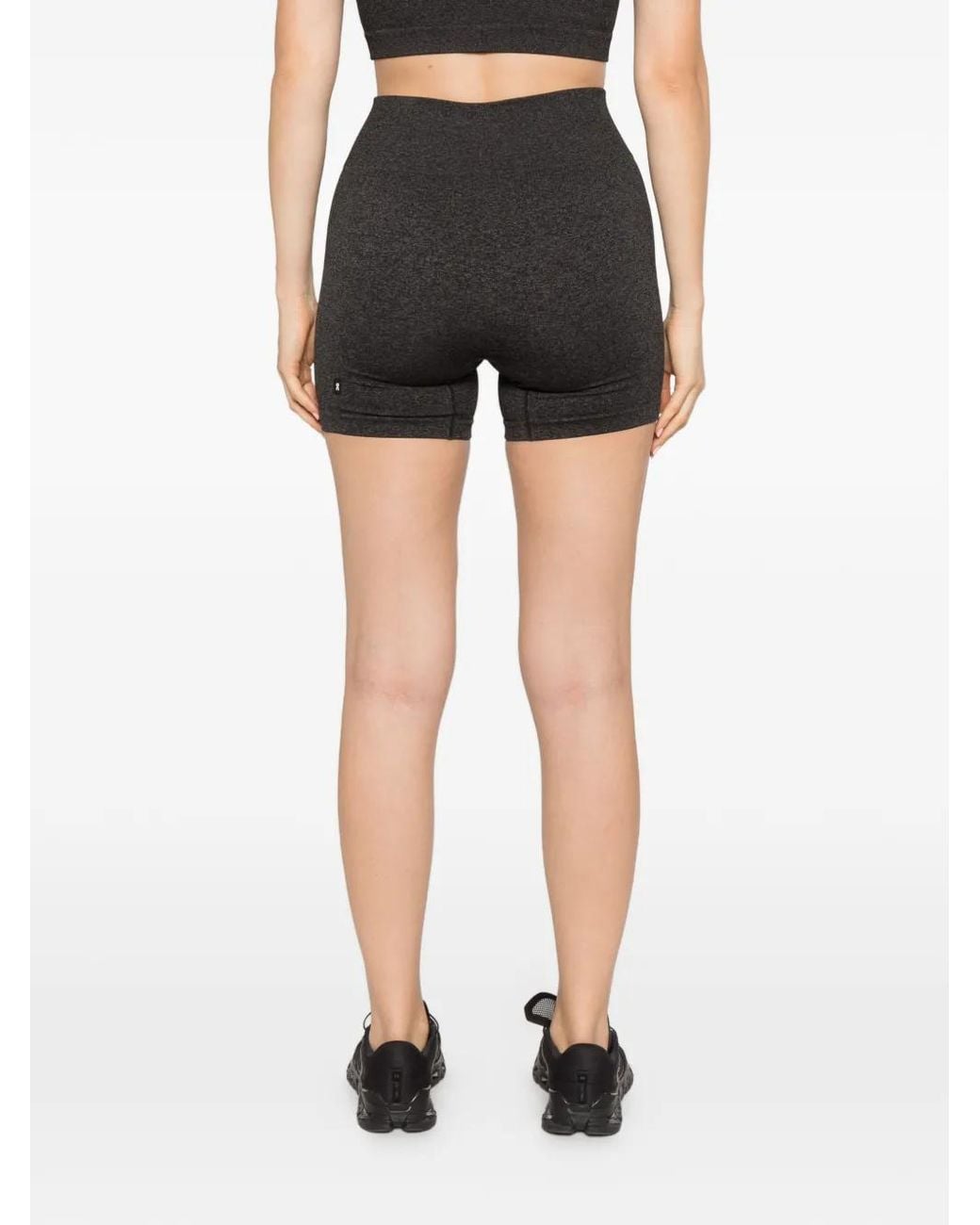 On Shoes Gray Studio Knit Performance Shorts