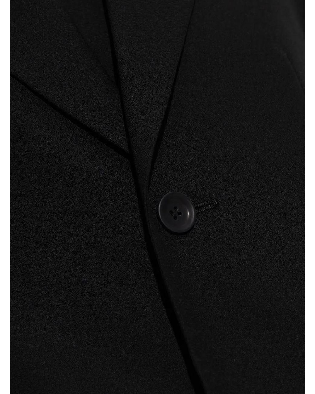 Issey Miyake Black Uni-Form Buttoned Blazer