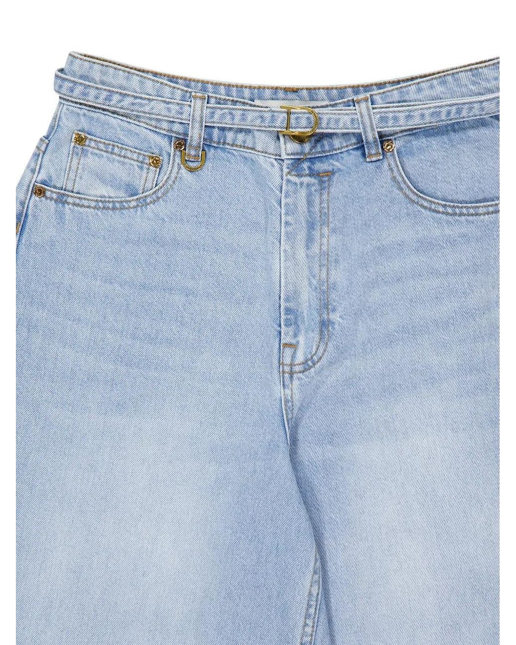 Zimmermann Blue Indra Wide-leg Jeans