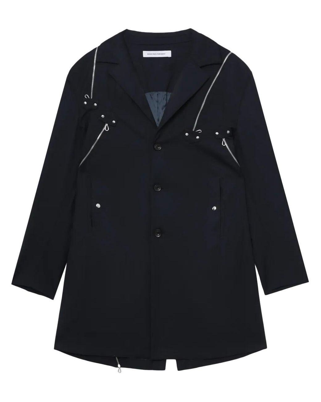 Kiko Kostadinov Black Knox Coat for men