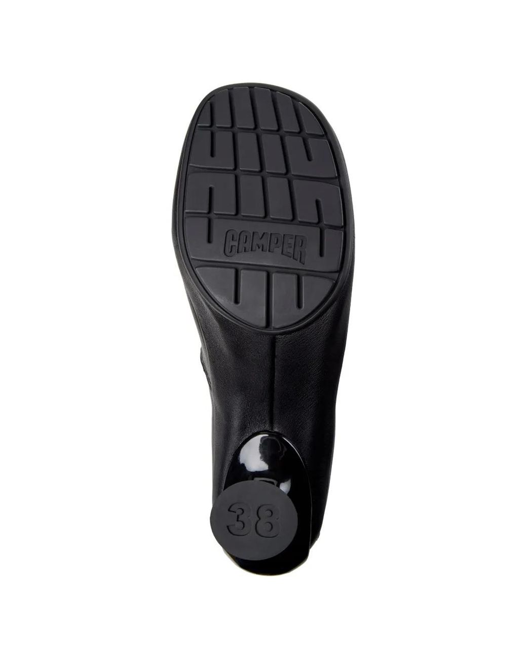 Camper Black Right Left Leather Loafers