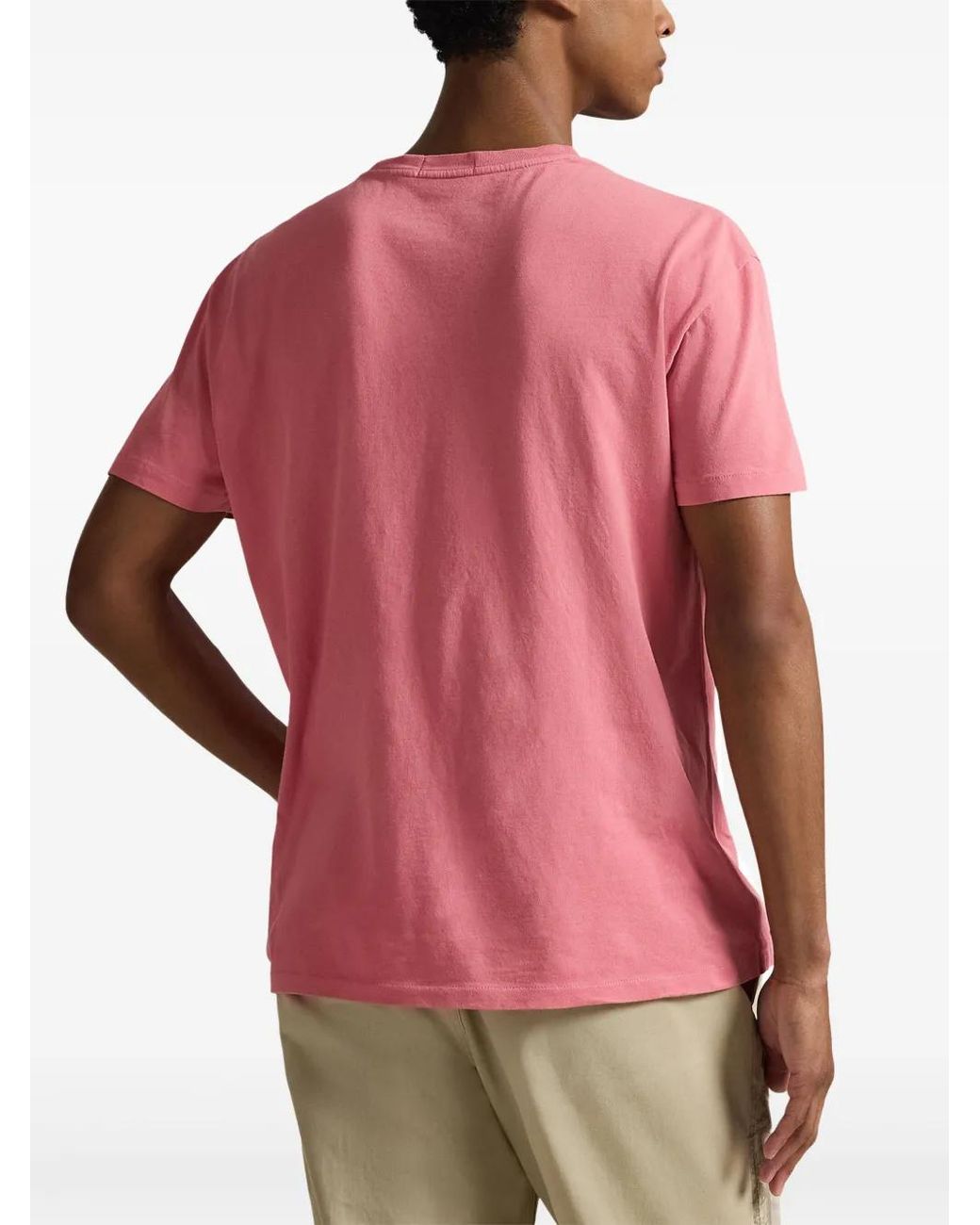Polo Ralph Lauren Pink Short-Sleeved Print T-Shirt for men