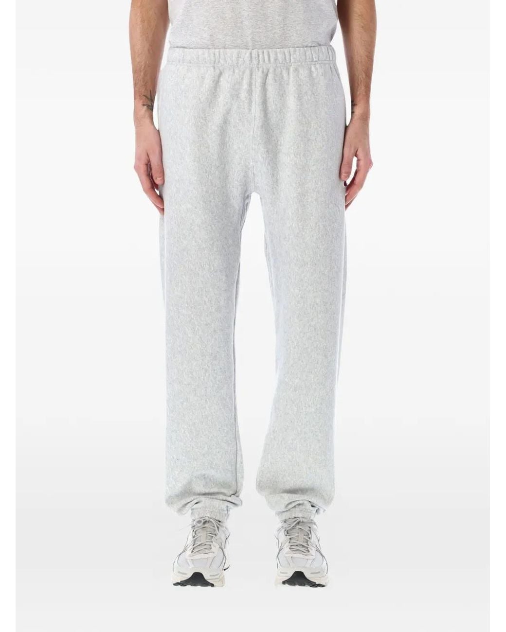 Champion White Logo-Patch Track Pants for men