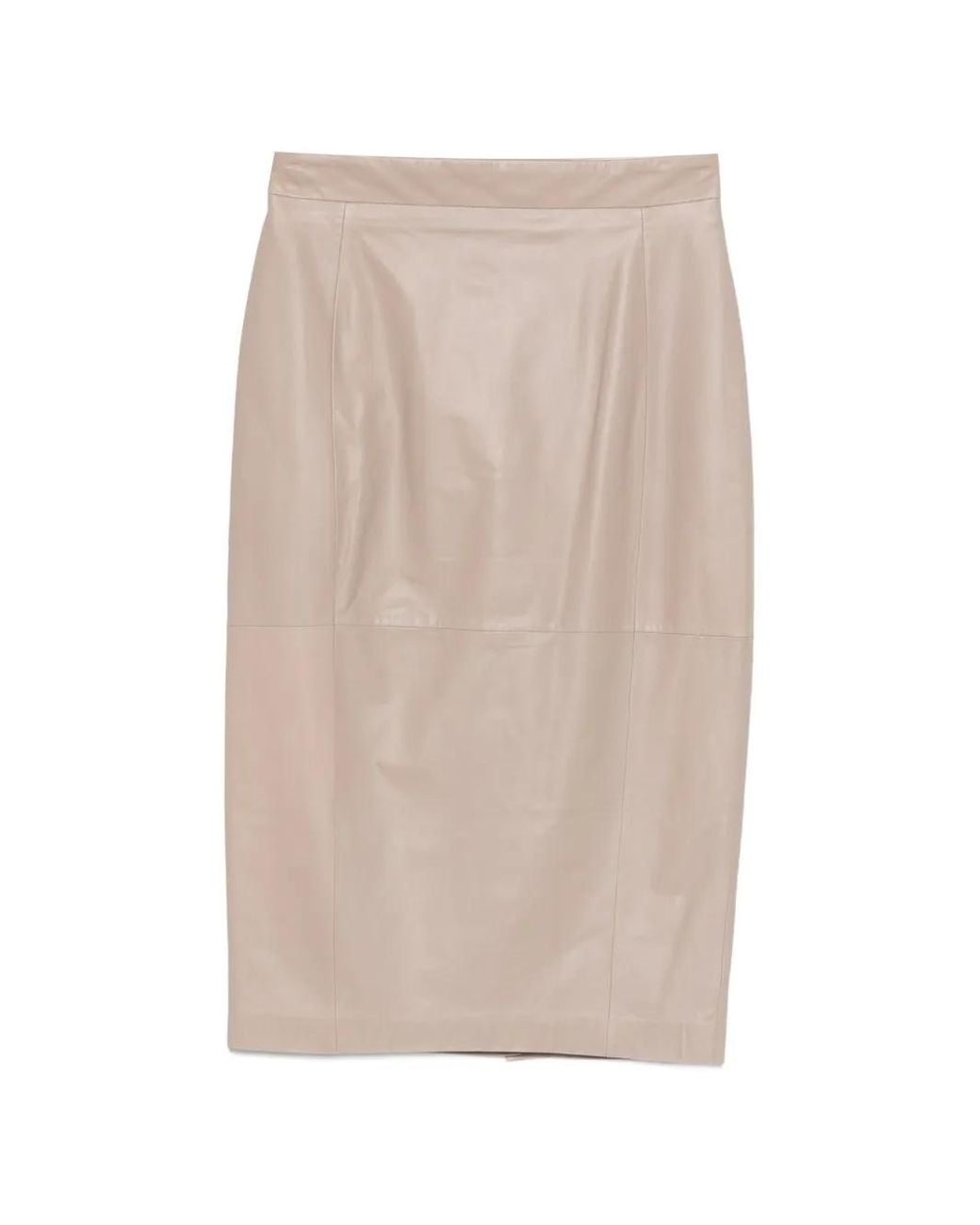 Max Mara Natural Leather Skirt