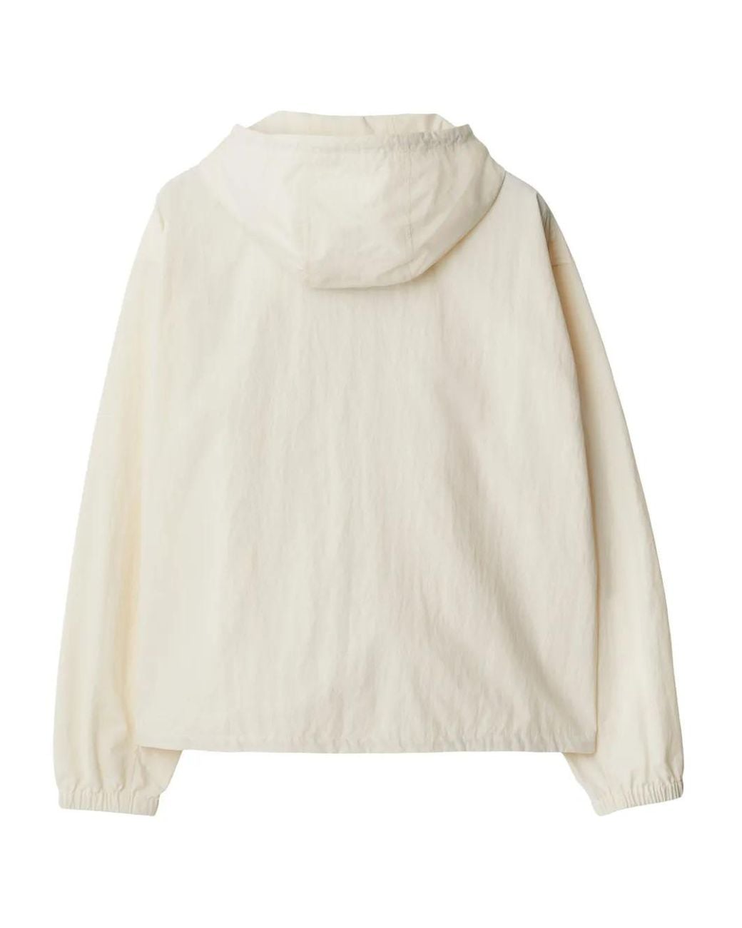 Veste À Capuche À Patch Logo Burberry pour homme en coloris Natural
