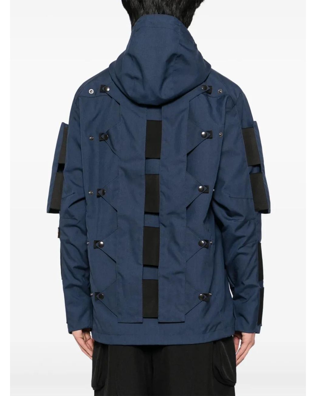 OLLY SHINDER Blue Crocodile Shell Jacket for men