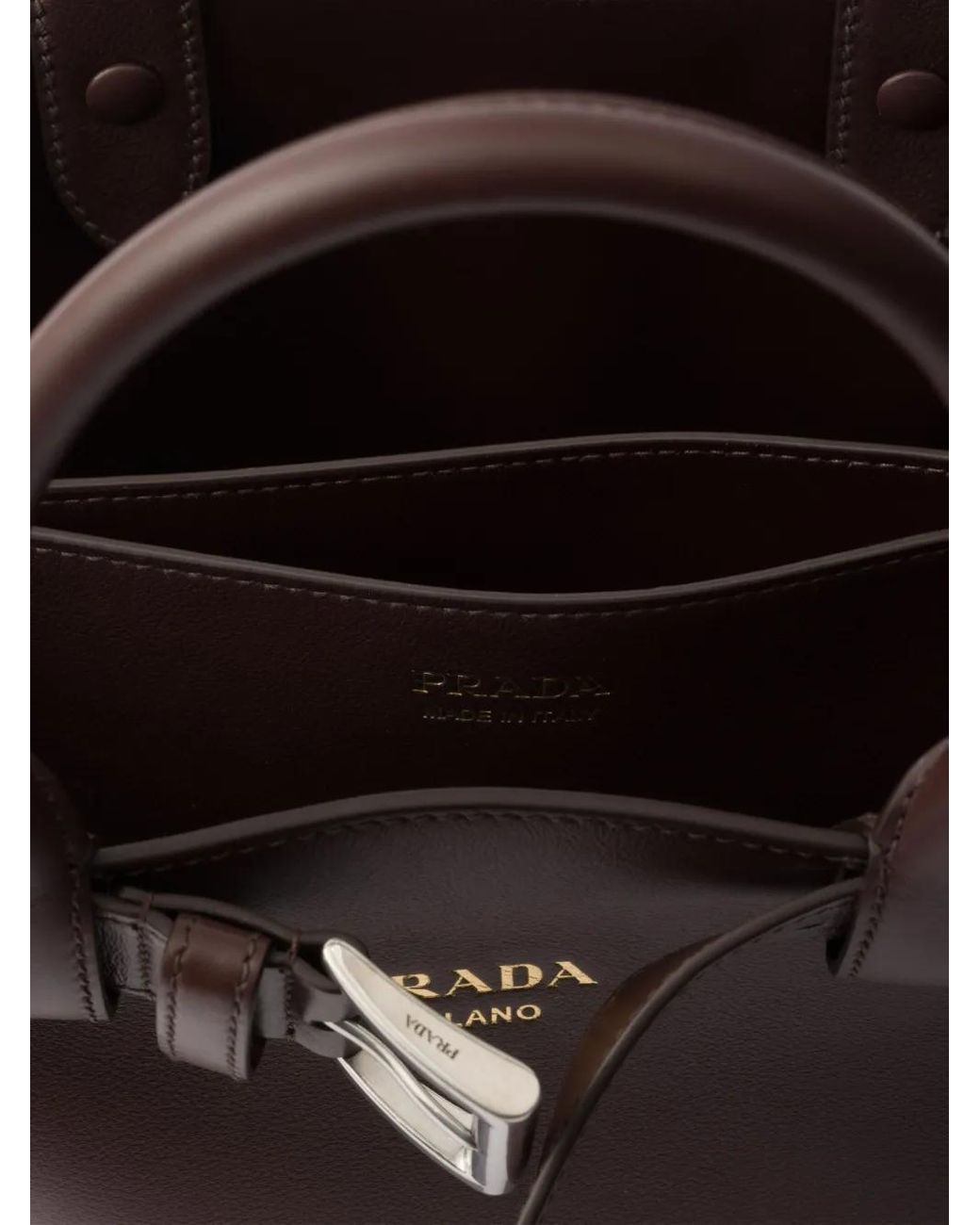 Borsa A Secchiello Piccola di Prada in Black