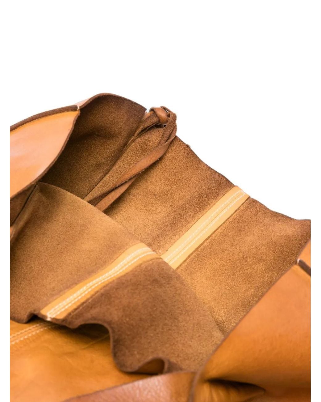 SOMMET Brown Nara Tie-Dye Leather Shoulder Bag