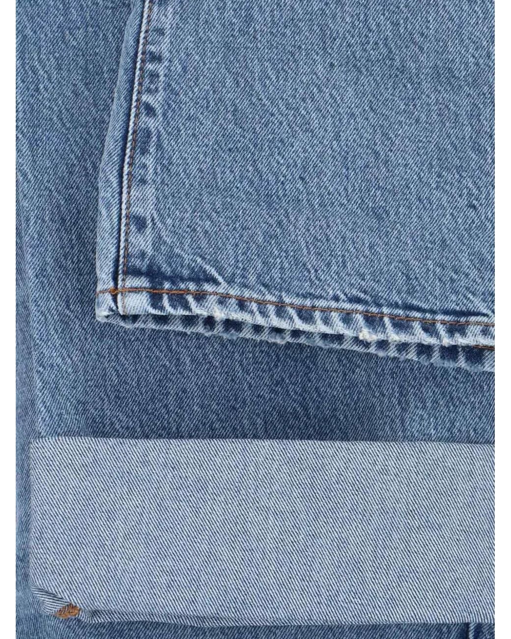FRAME Blue The Bubble Faded-Effect Jeans