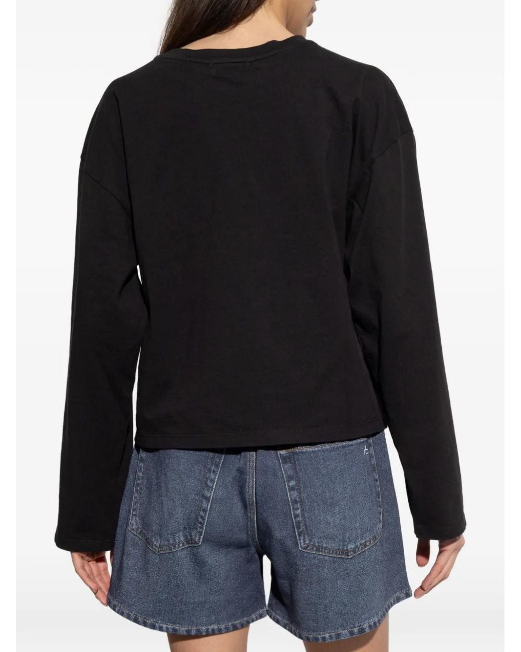 Rag & Bone Black Long-Sleeved T-Shirt