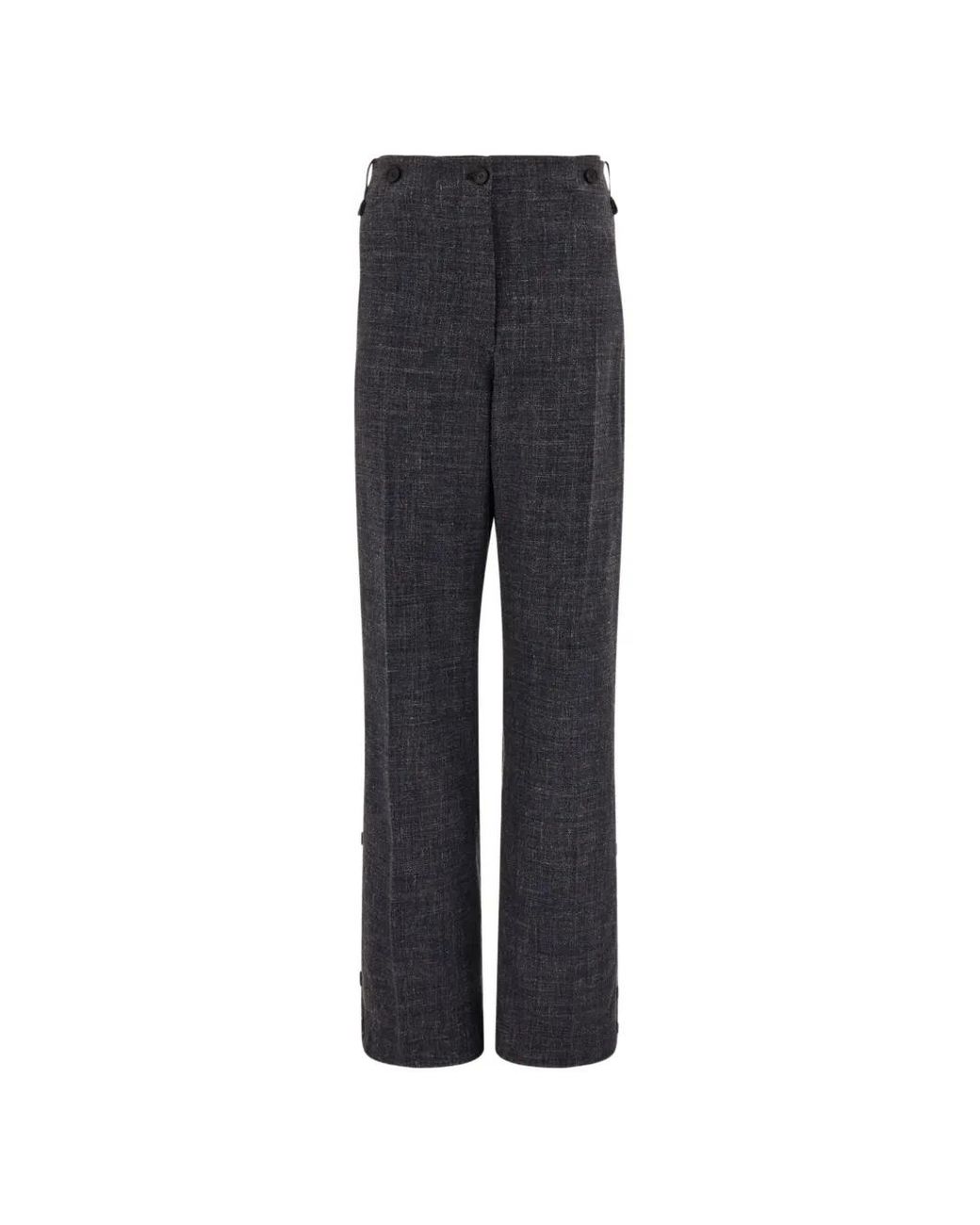 Ferragamo Blue Button Up Trousers