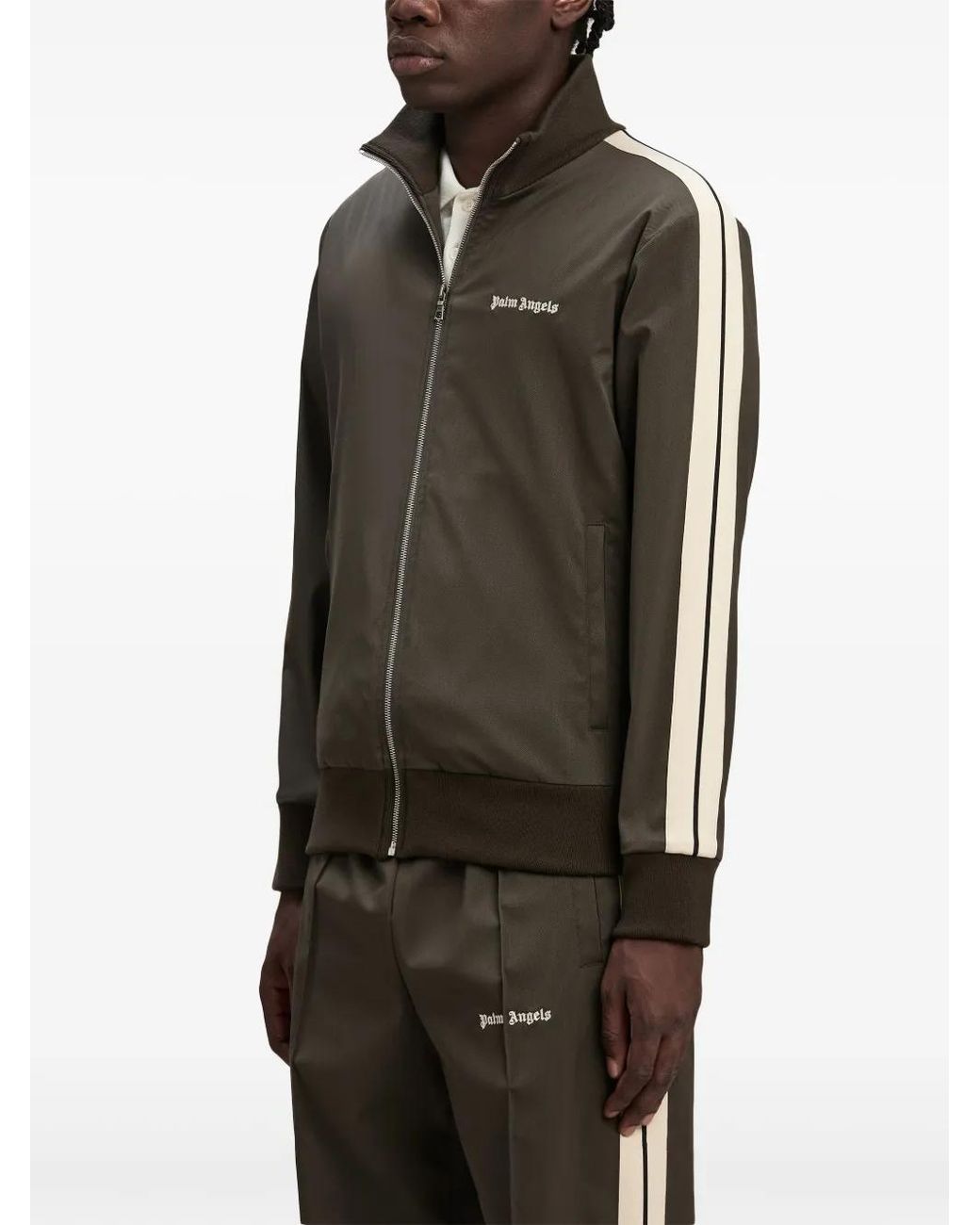 Chaqueta Con Logo Bordado Palm Angels de hombre de color Black
