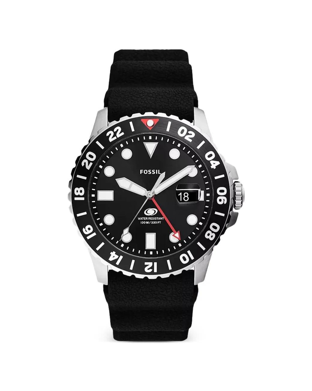 Fossil Black Gmt 46Mm Watch for men