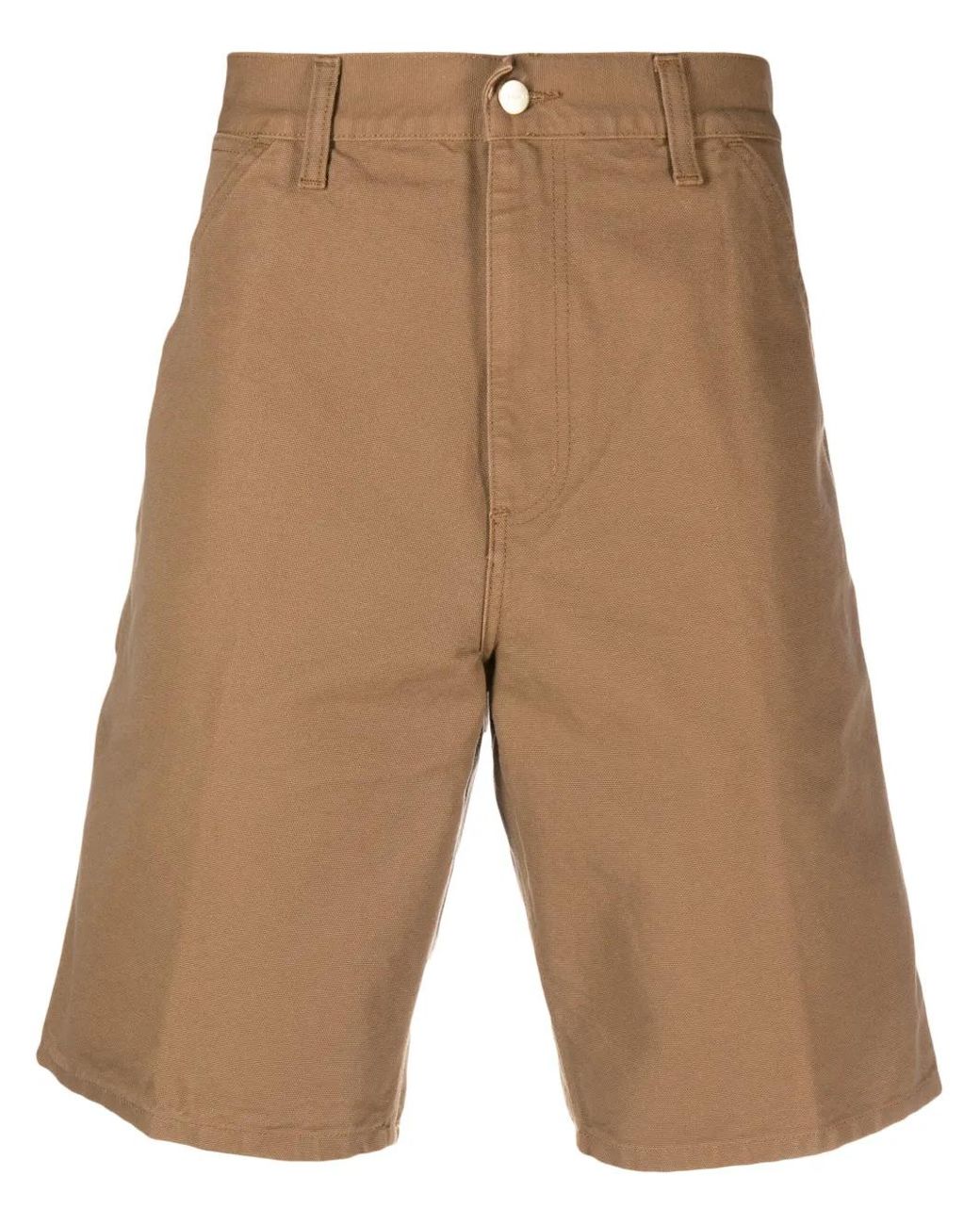 Carhartt Brown Bermuda Shorts With Logo for men