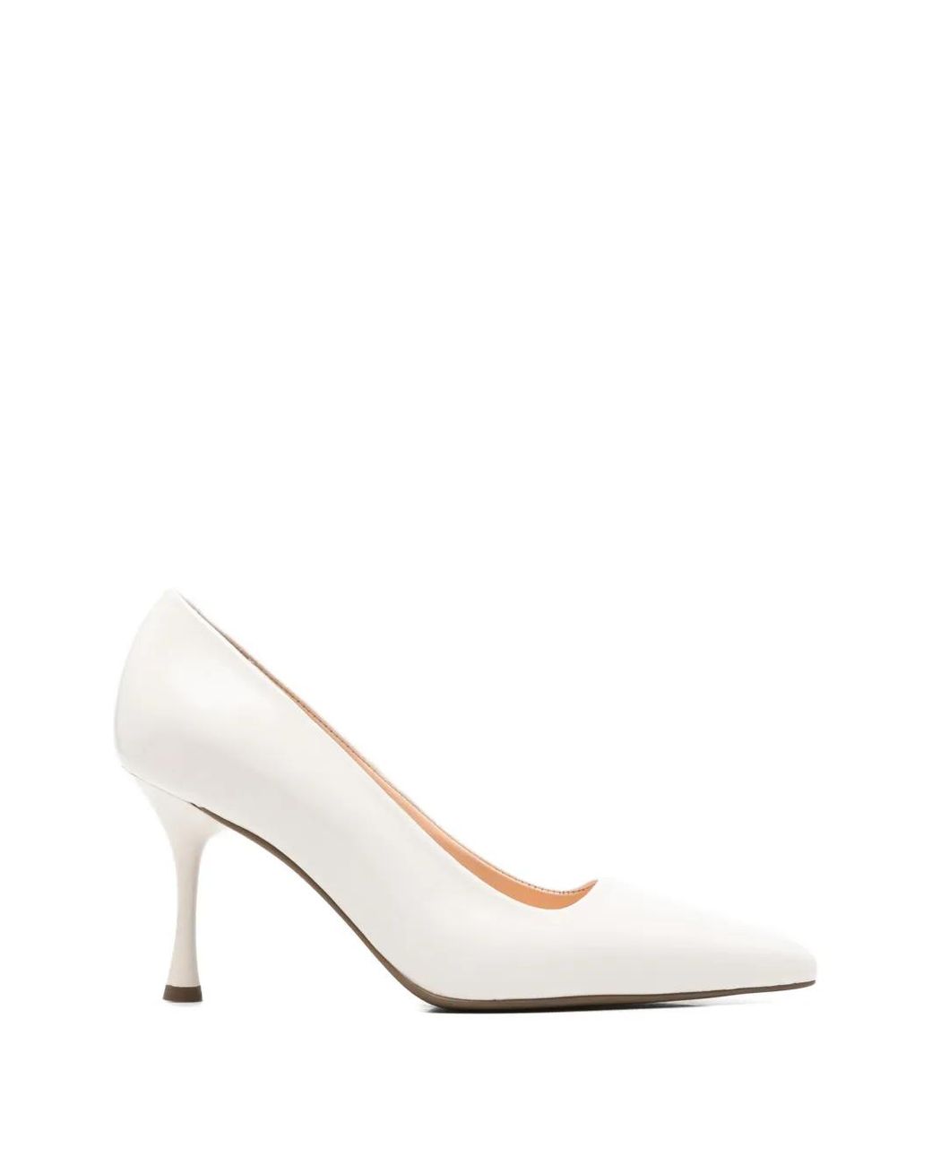 SERGIO MORETTI FIRENZE White Pointed-Toe Pumps