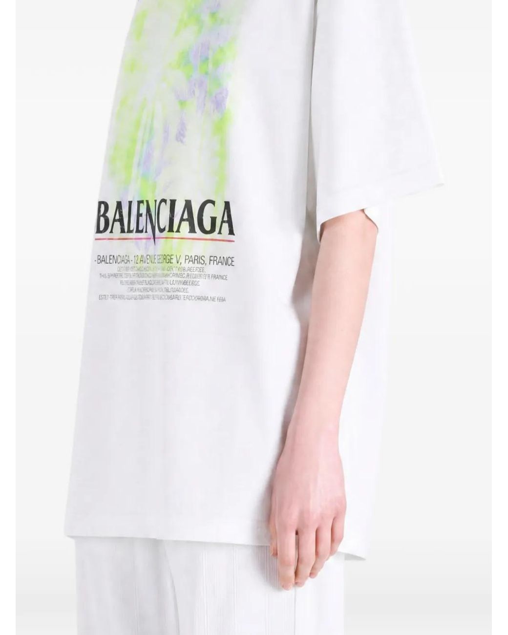 Balenciaga White The Window Medium Fit T-Shirt