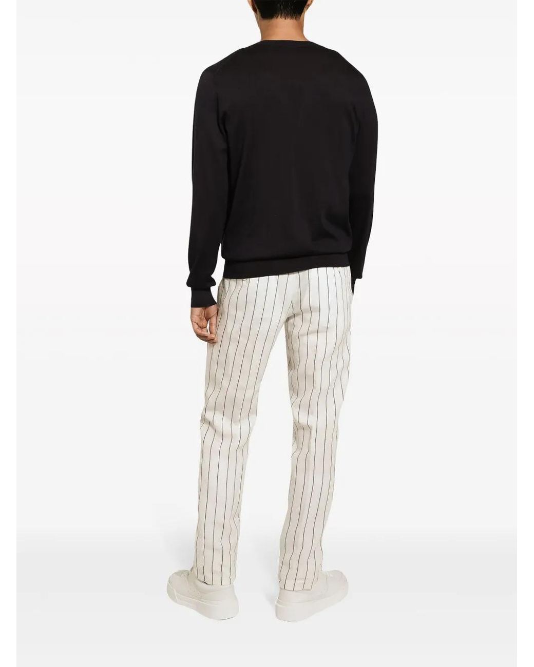 Dolce & Gabbana Black Logo Embroidery Cardigan for men
