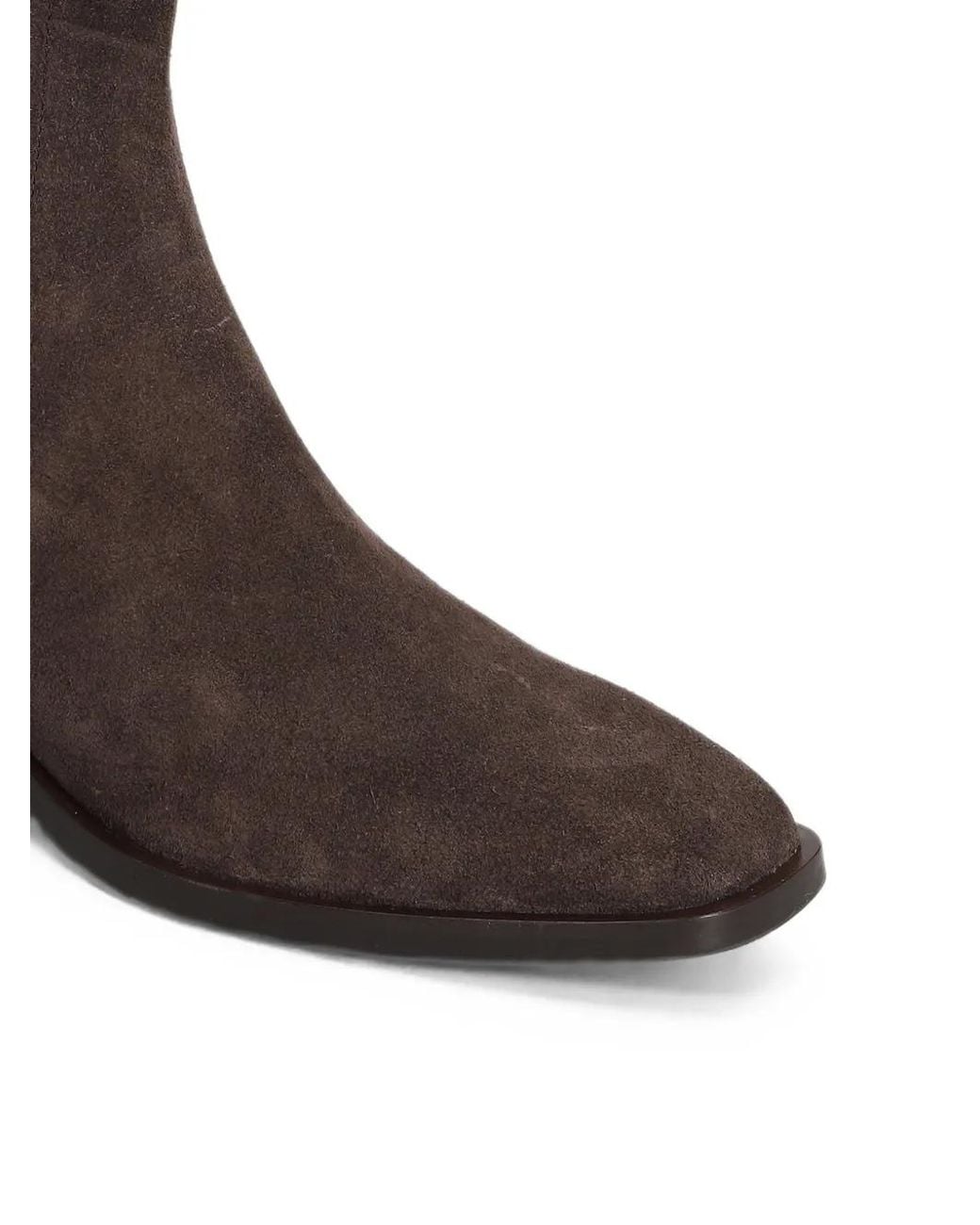 Mara Bini Brown Suede Side-Zip Ankle Chelsea Boots