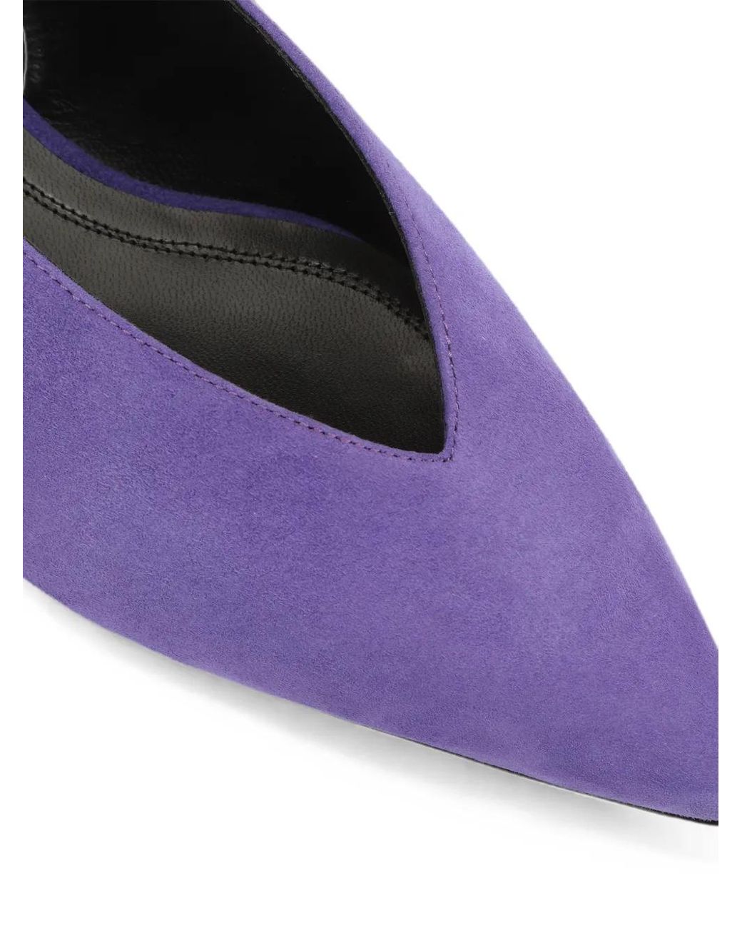 Sergio Rossi Purple Beak Slingback-Pumps