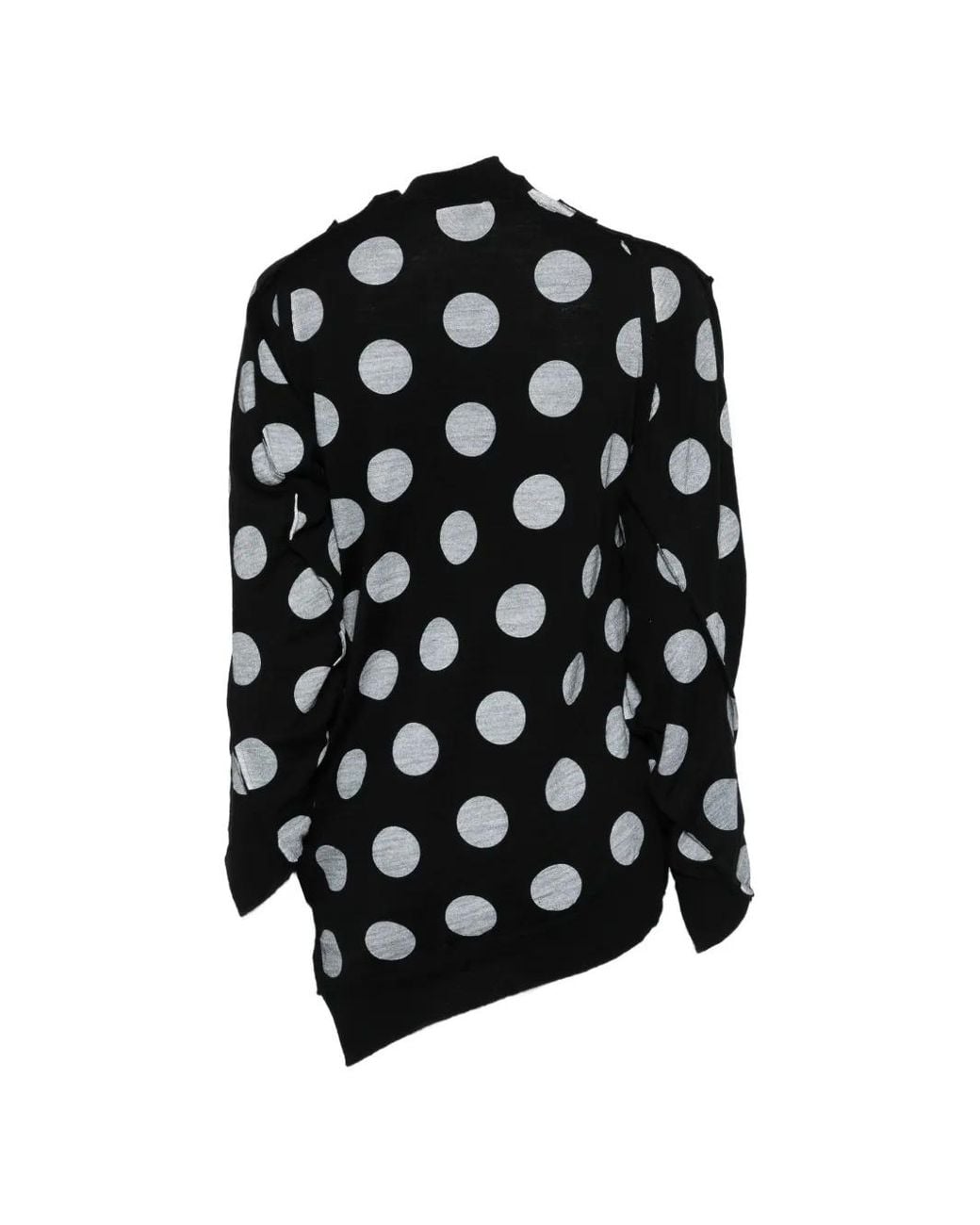 Junya Watanabe Black Dotted Wool Sweater
