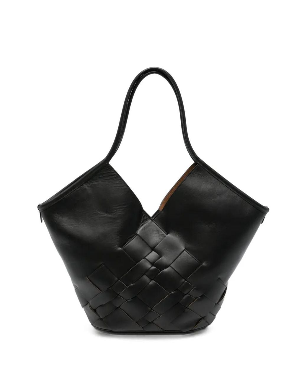 Hereu Black Coloma Leather Shoulder Bag