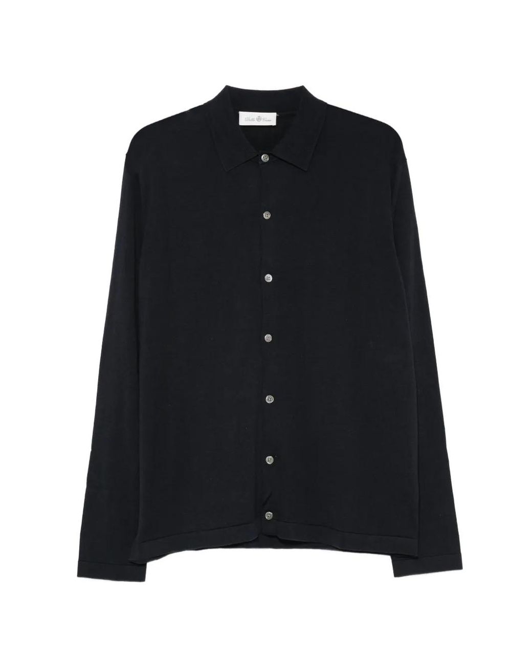 Della Ciana Black Long-Sleeve Shirt for men