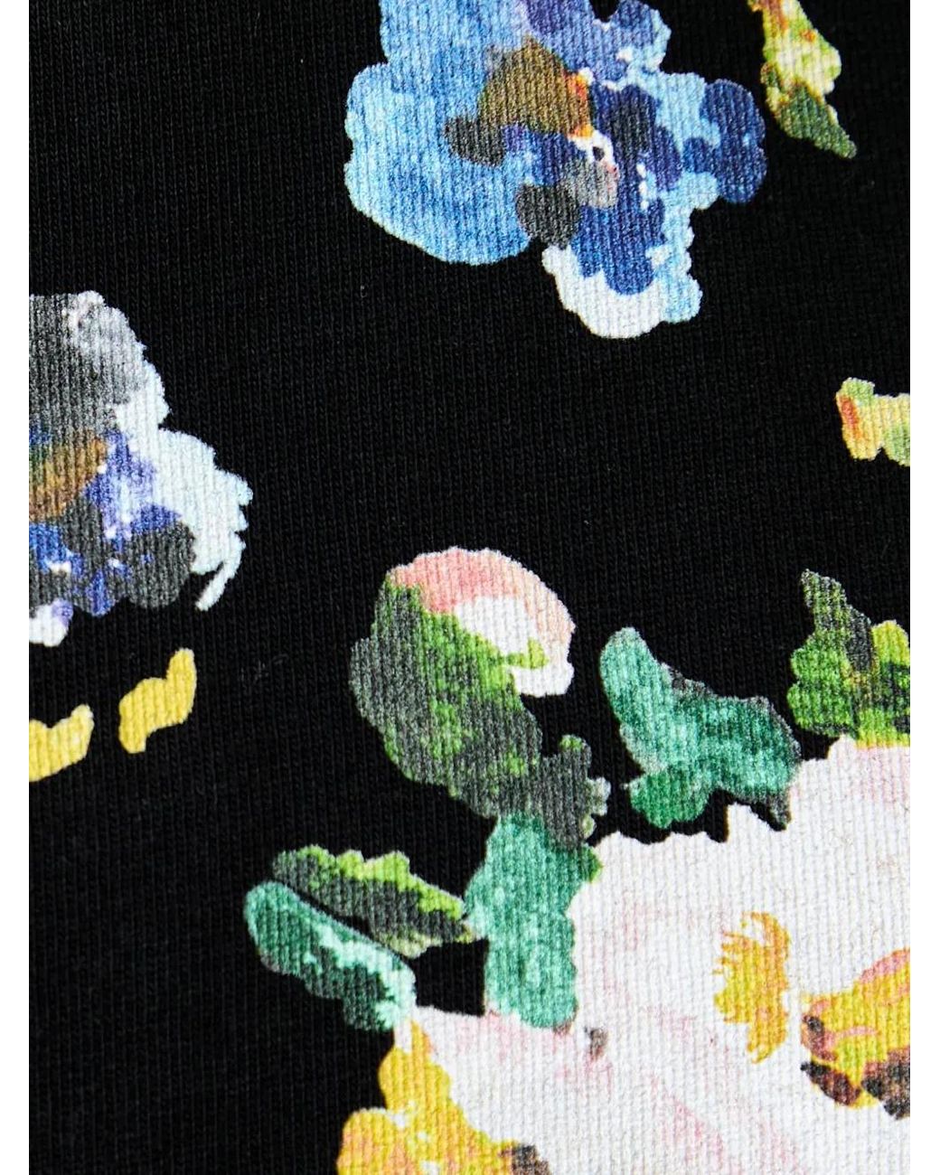 Stine Goya Black Floral-Print T-Shirt