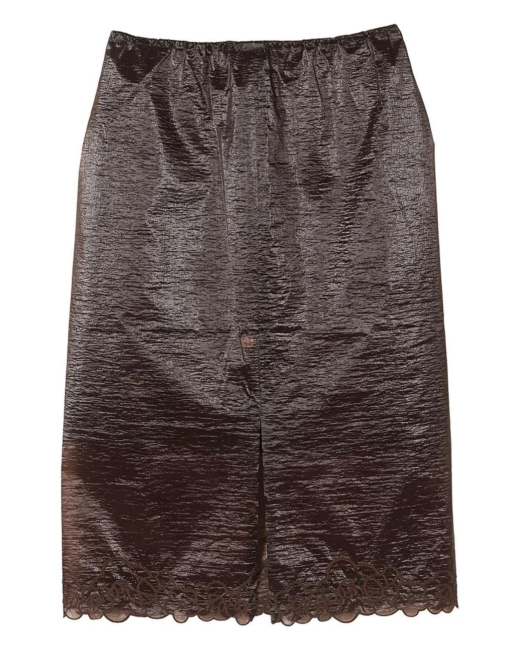 CECILIE BAHNSEN Brown Floral-Trim Briaskirt Skirt