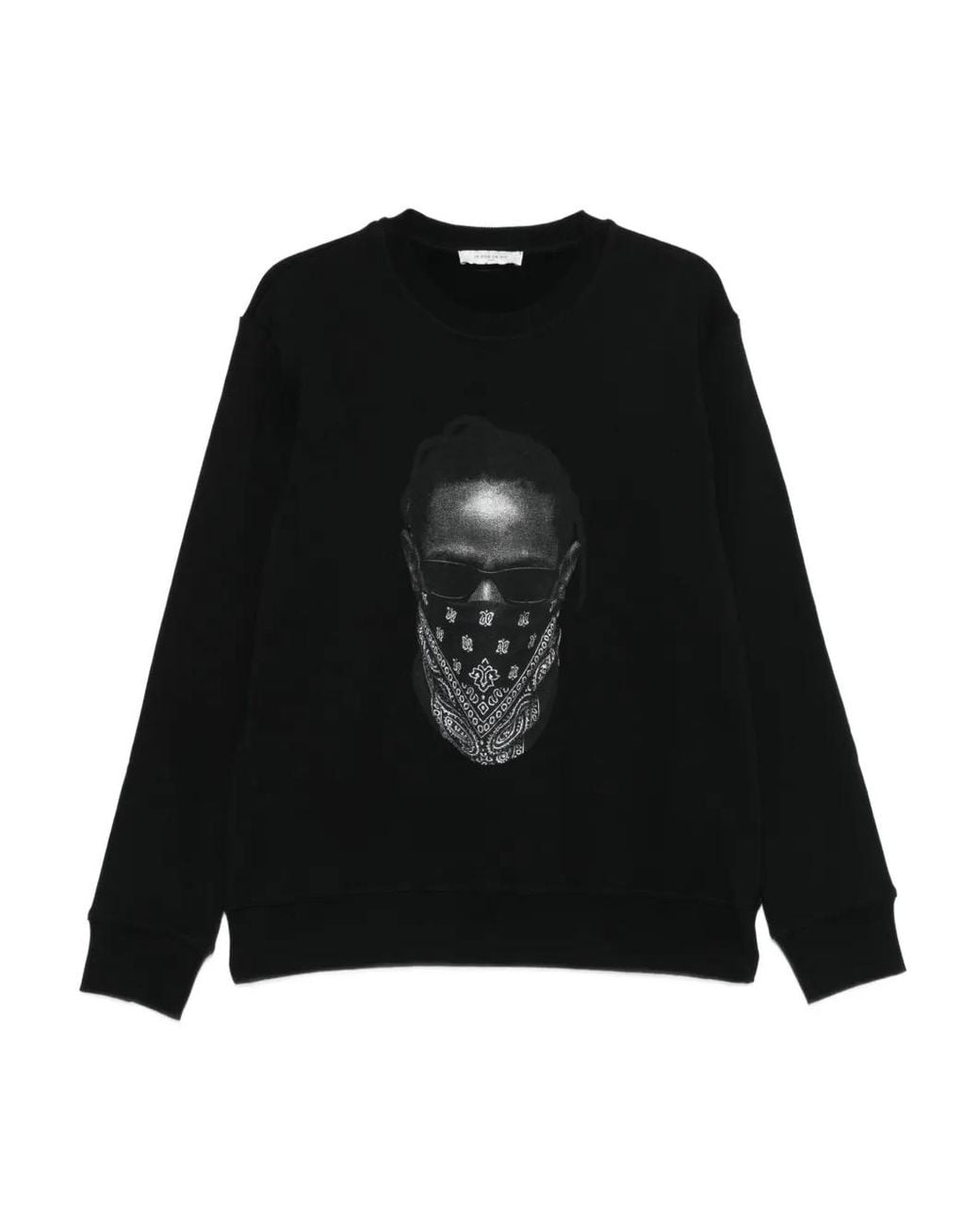 Ih Nom Uh Nit Black Graphic-Print Sweatshirt for men